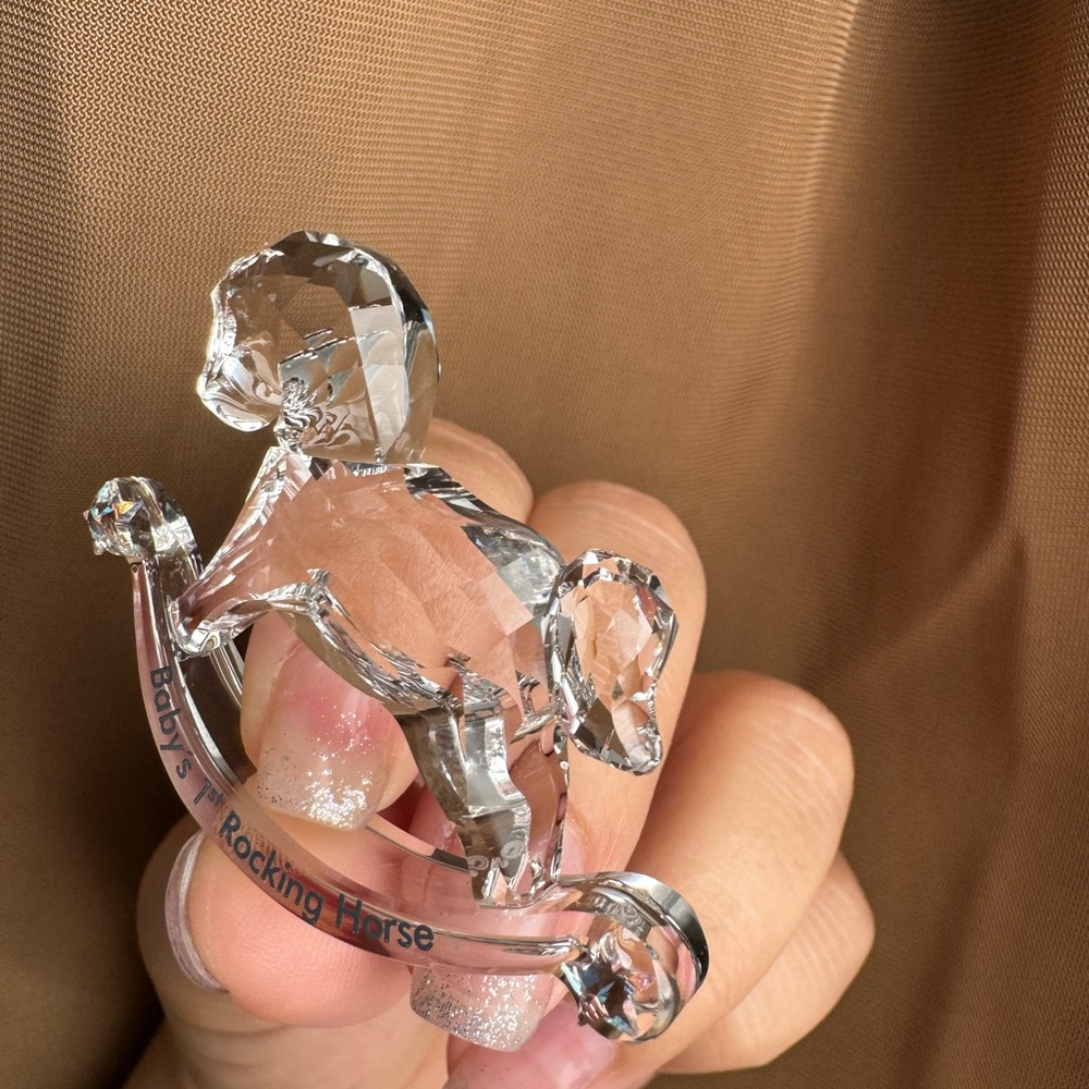 Swarovski Baby’s 1st rocking horse crystal figurine - Picture 4 of 4
